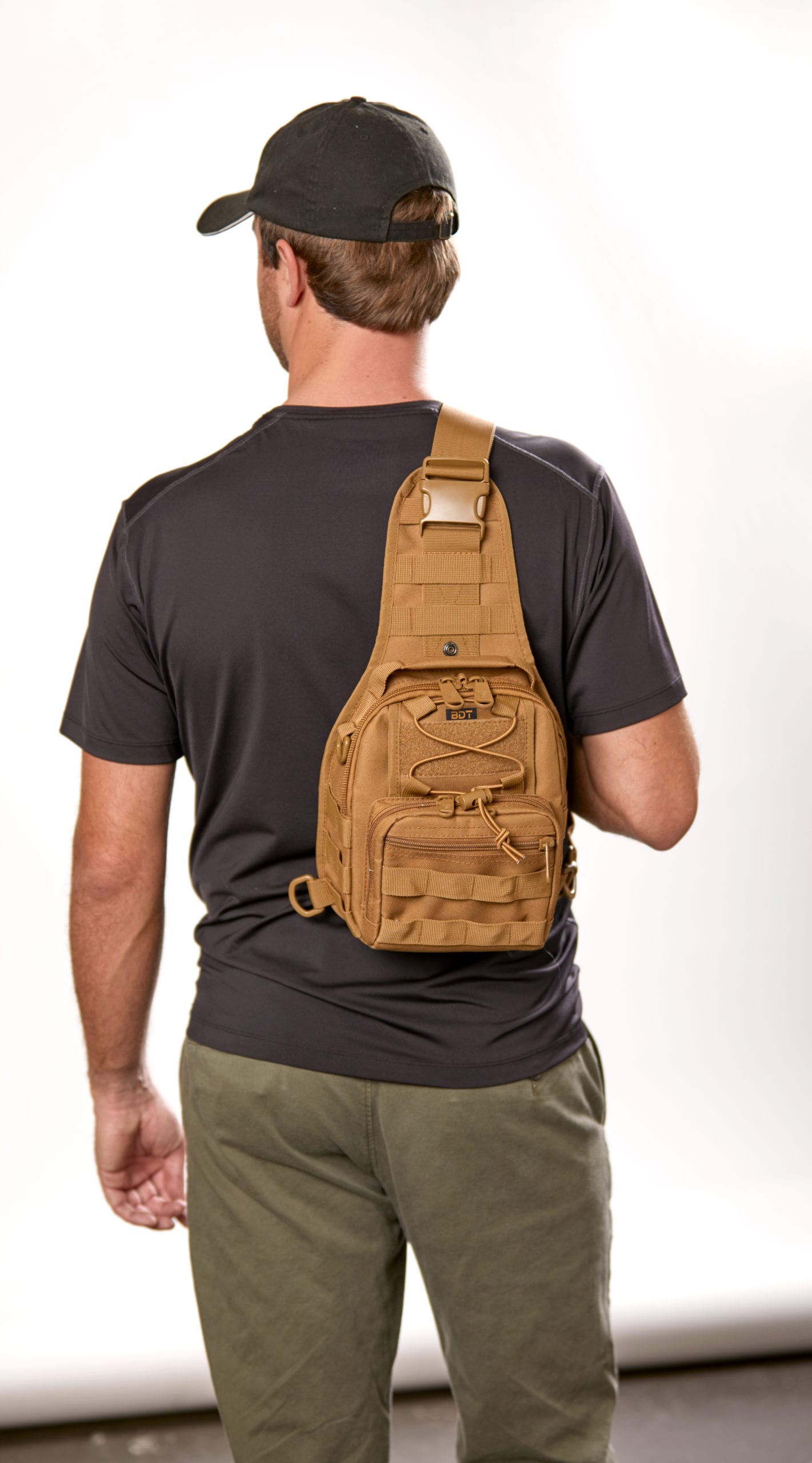 bulldog-cases-go-sling-bag-bauchtasche-schwarz-bdt407b-molle image 1
