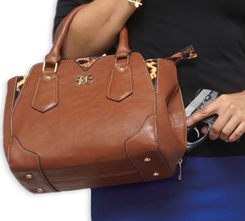 bulldog-concealed-carry-satchel-handtasche-bdp-028-chocolate-brown image 2