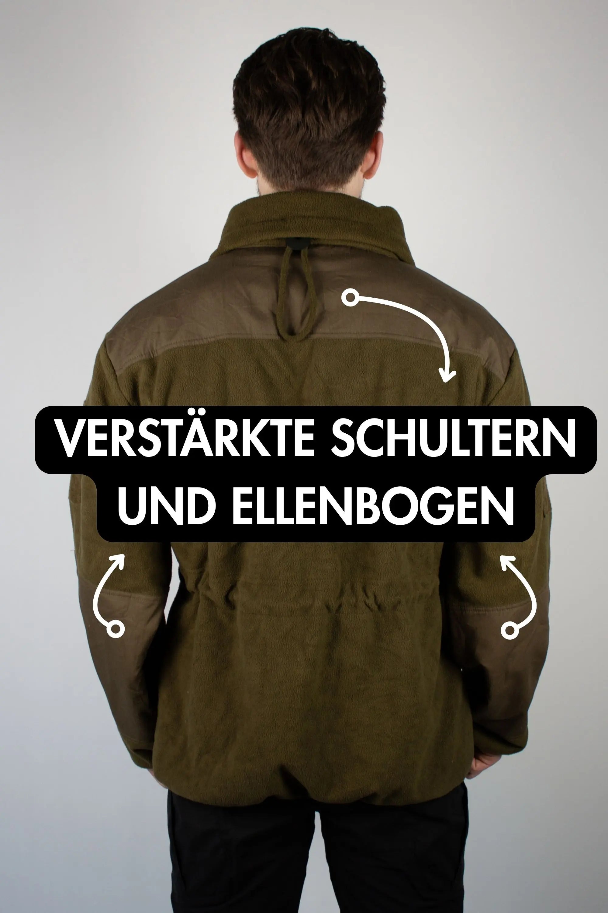 invictuslegio-fleece-jacke-alpin-oliv-wasserdichtmit-rmeltaschen image 3