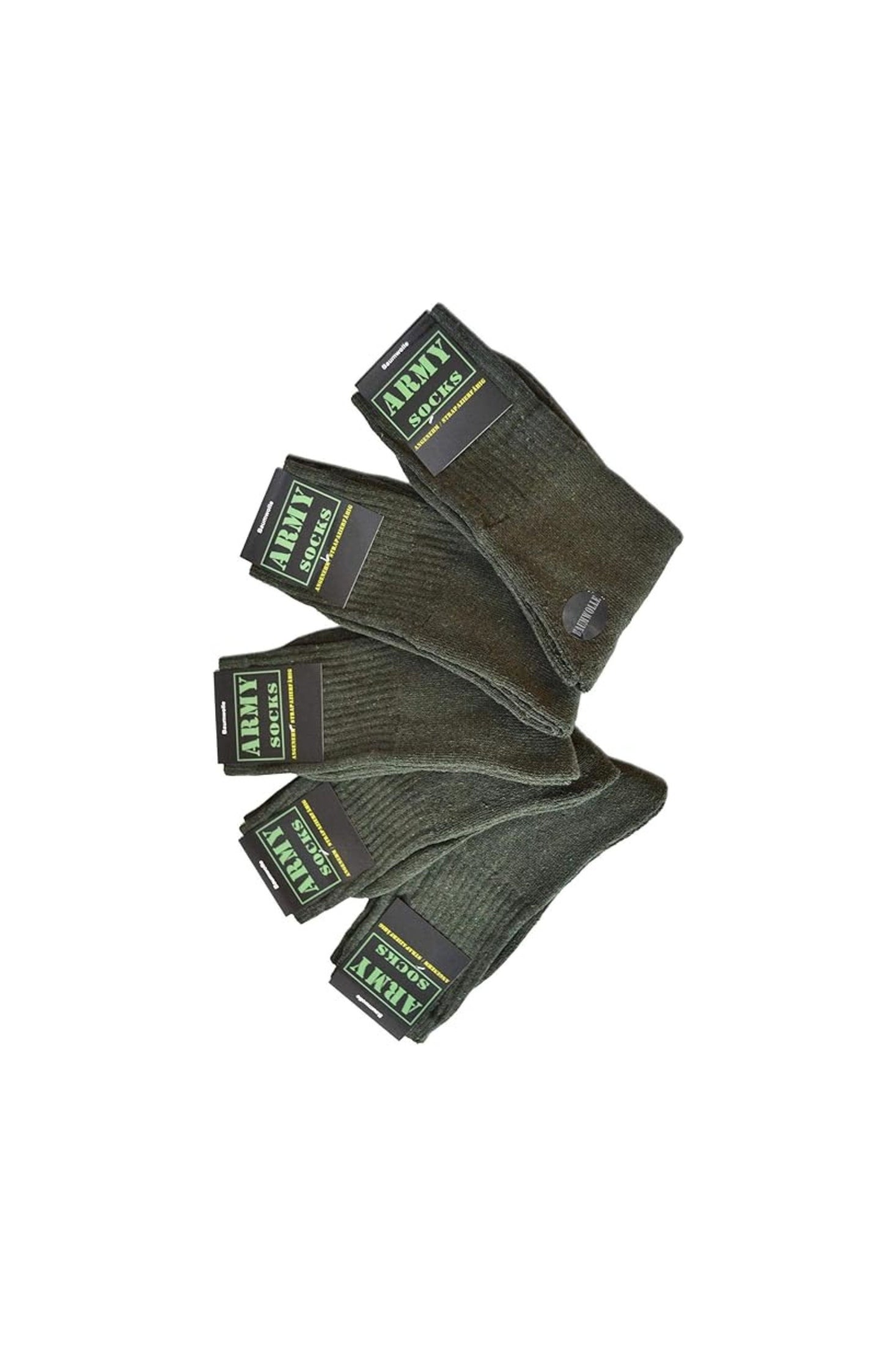 invictuslegio-socken-army-socks-5-paar-oliv-39-42-baumwolle image 2