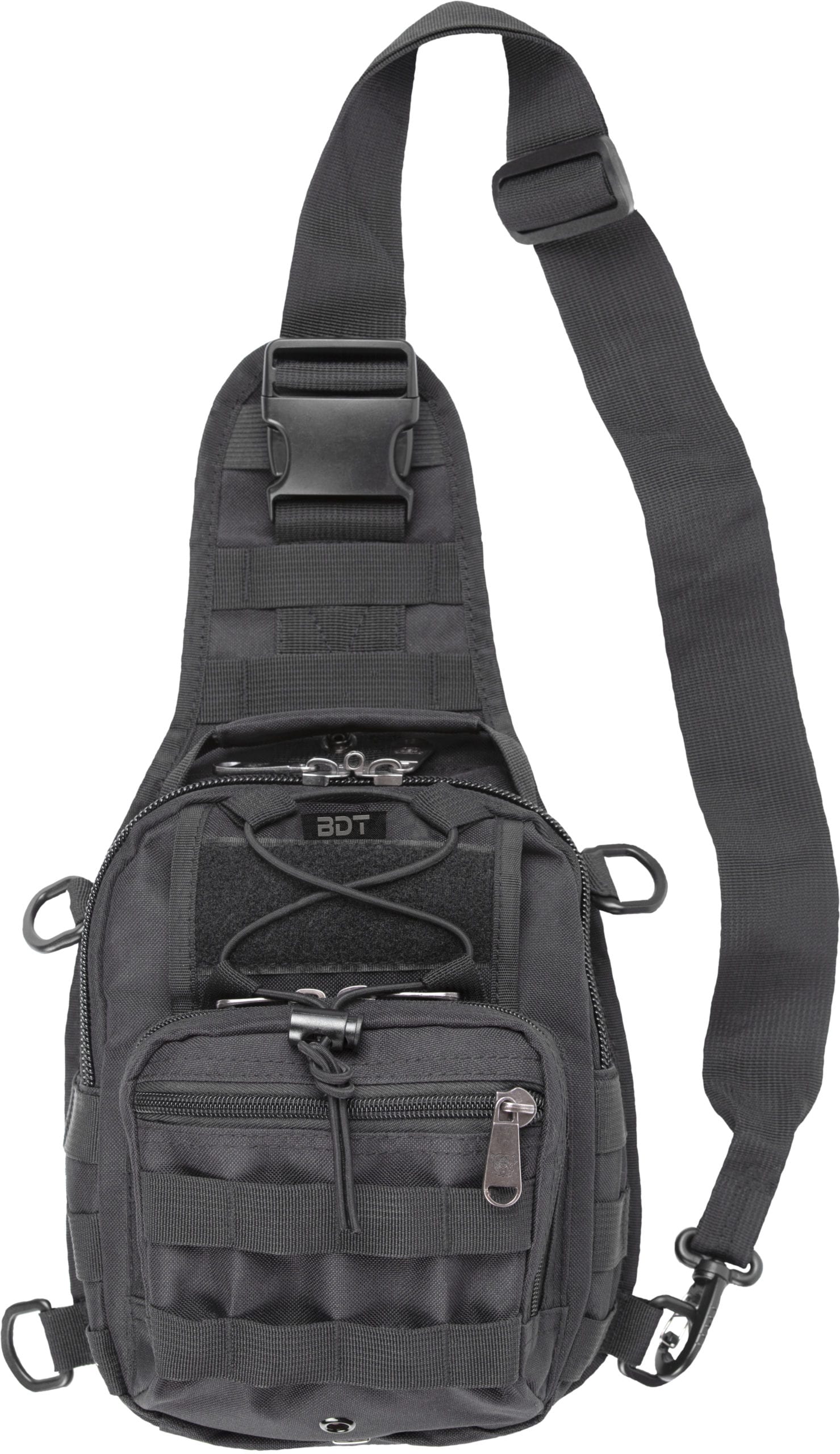 bulldog-cases-go-sling-bag-bauchtasche-schwarz-bdt407b-molle image 2