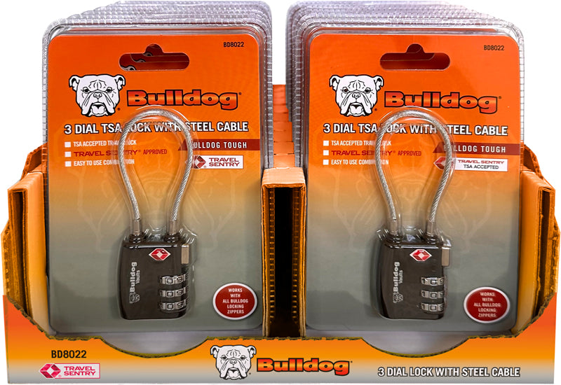 bulldog-accessories-tsa-lock-stahlseil-schloss-20er-pack image 1