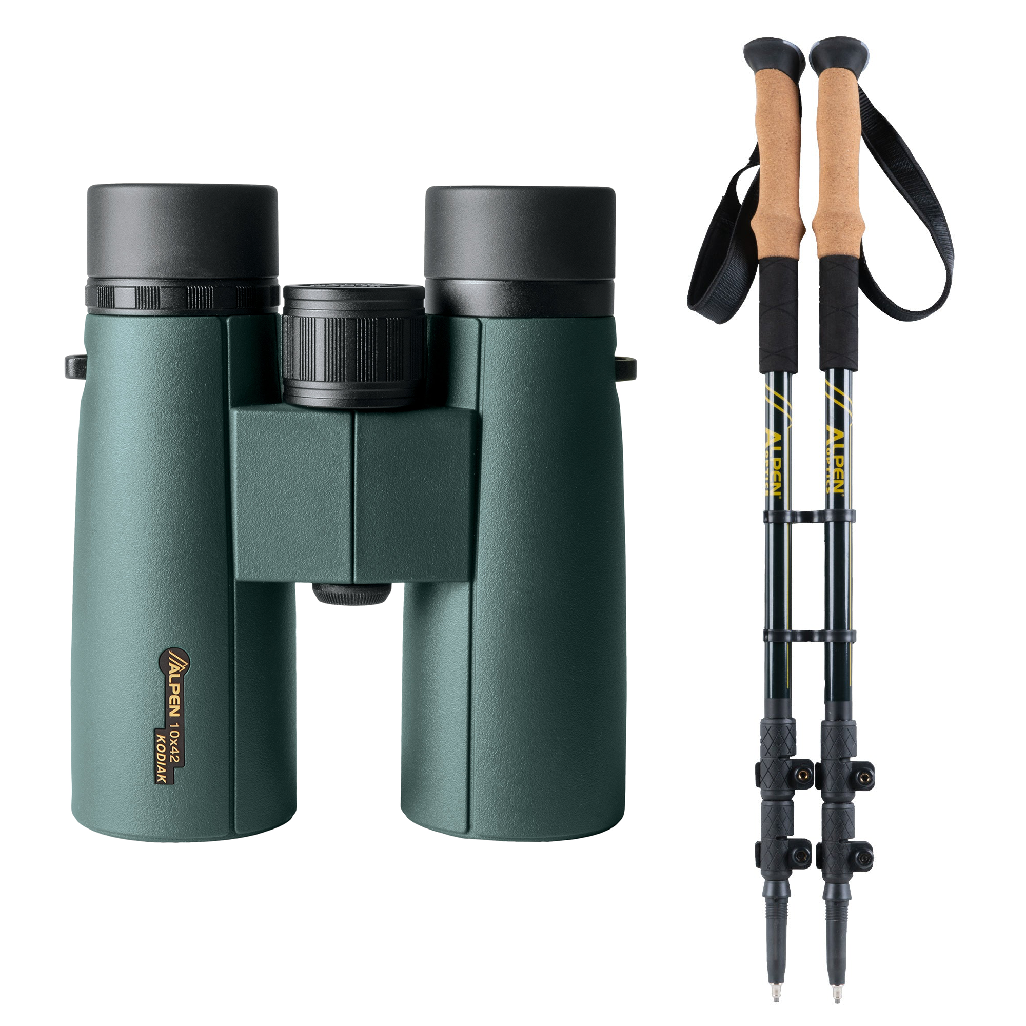 alpen-optics-kodiak-10x42-fernglas-mit-trekkingst-cken image 1