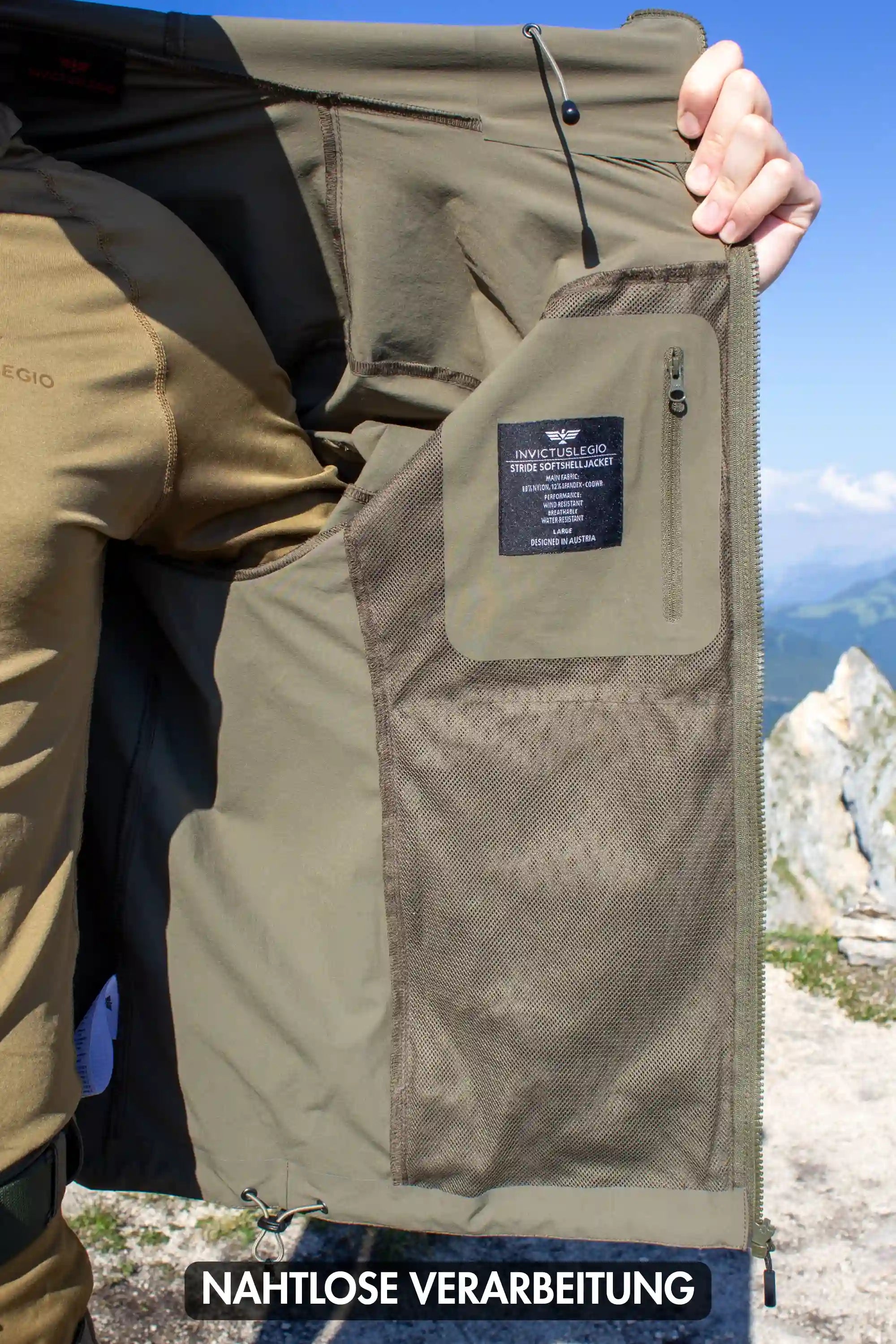 invictuslegio-stride-softshelljacke-schwarz-l-atmungsaktiv image 6
