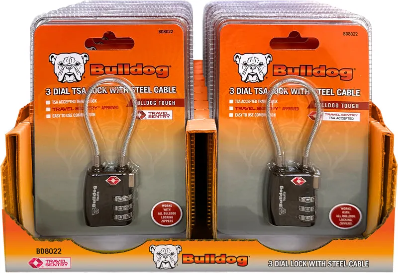 bulldog-accessories-tsa-lock-stahlseil-schloss-20er-pack image 1