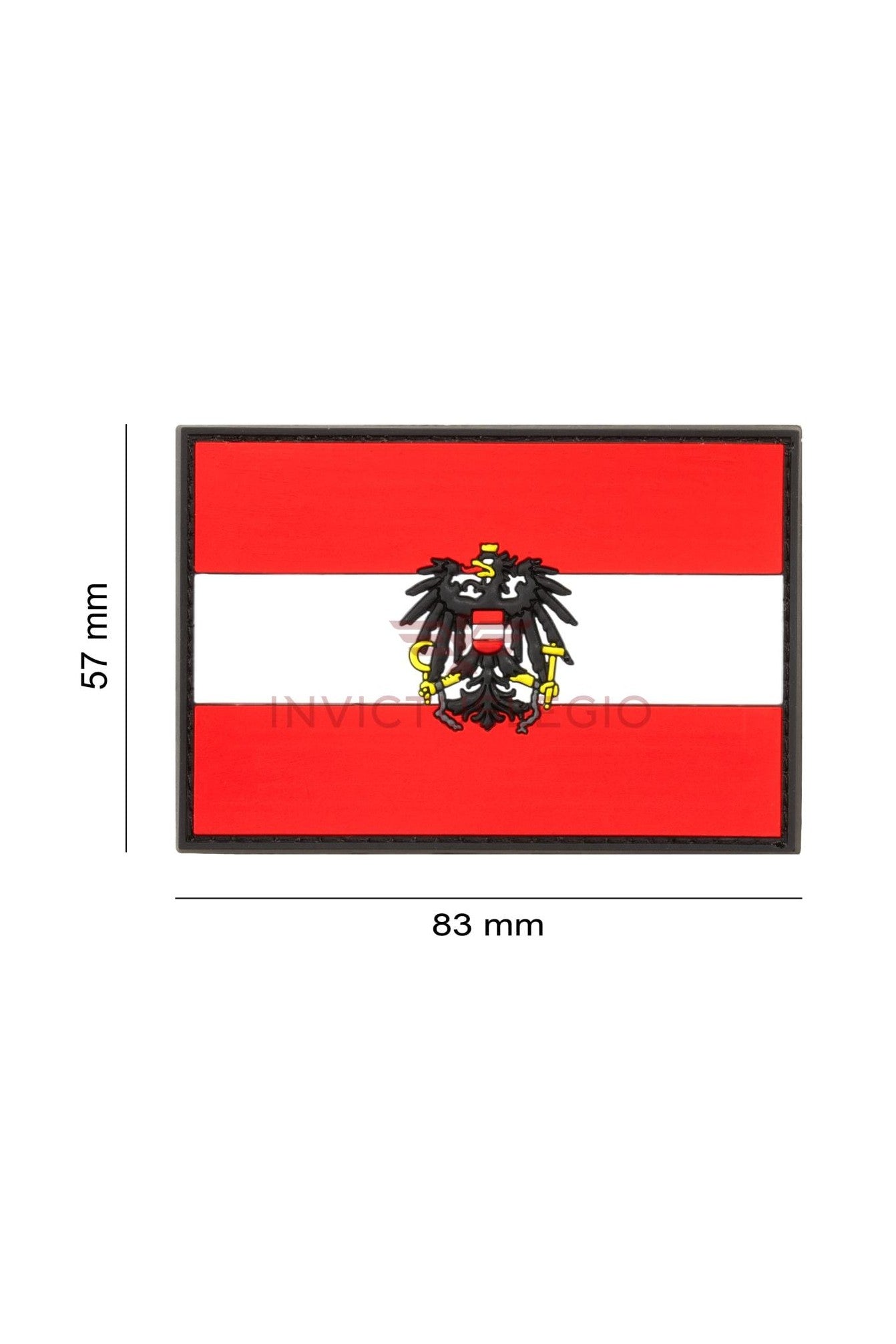invictuslegio-austria-rubber-patch-gummi-abzeichen-multicolor-3d-klett image 4