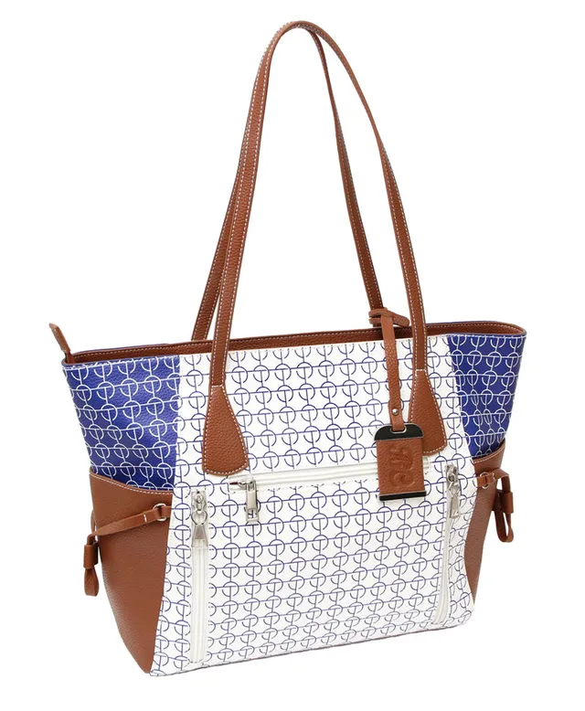 bulldog-concealed-carry-tote-handtasche-wei-blau-holster image 1